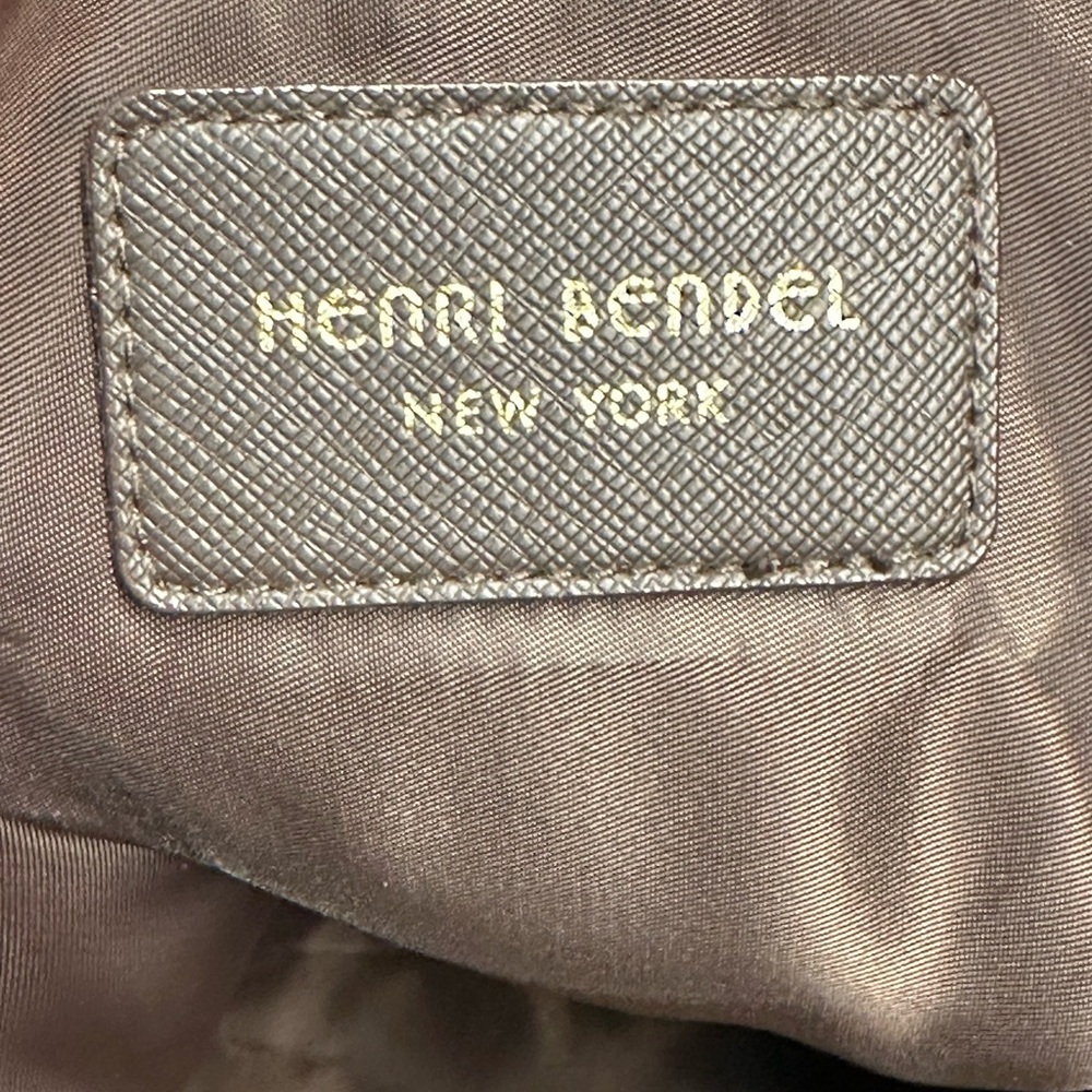 henri bendel Purple Patterned Canvas Tote with Illustration - Picture 13 of 13